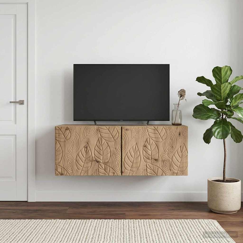 Gabinete de TV de parede 59,5 x 41 x 30 cm carvalho arttisan