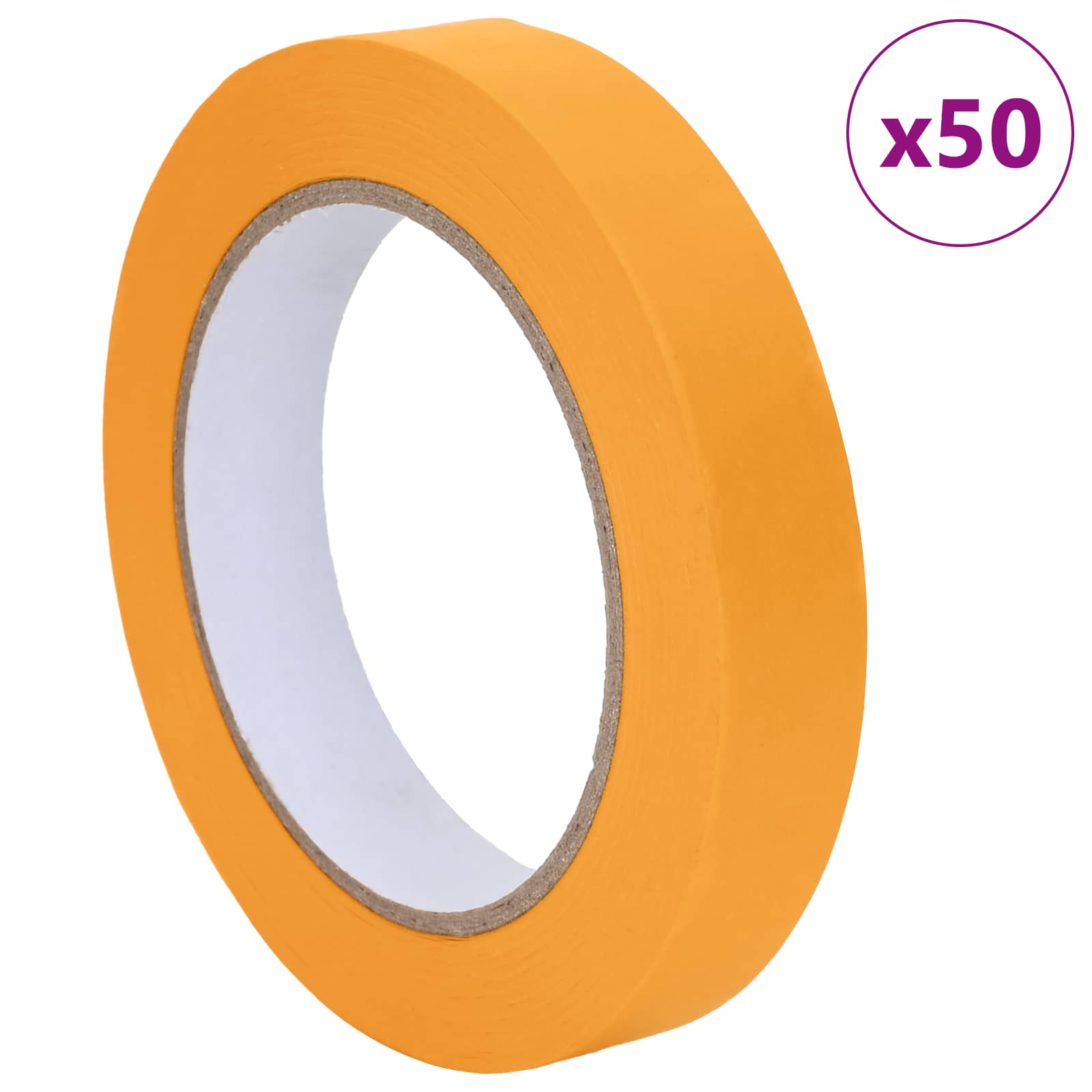 Fitas de máscara para pintores 50 unid. amarelo 19mm x 50m