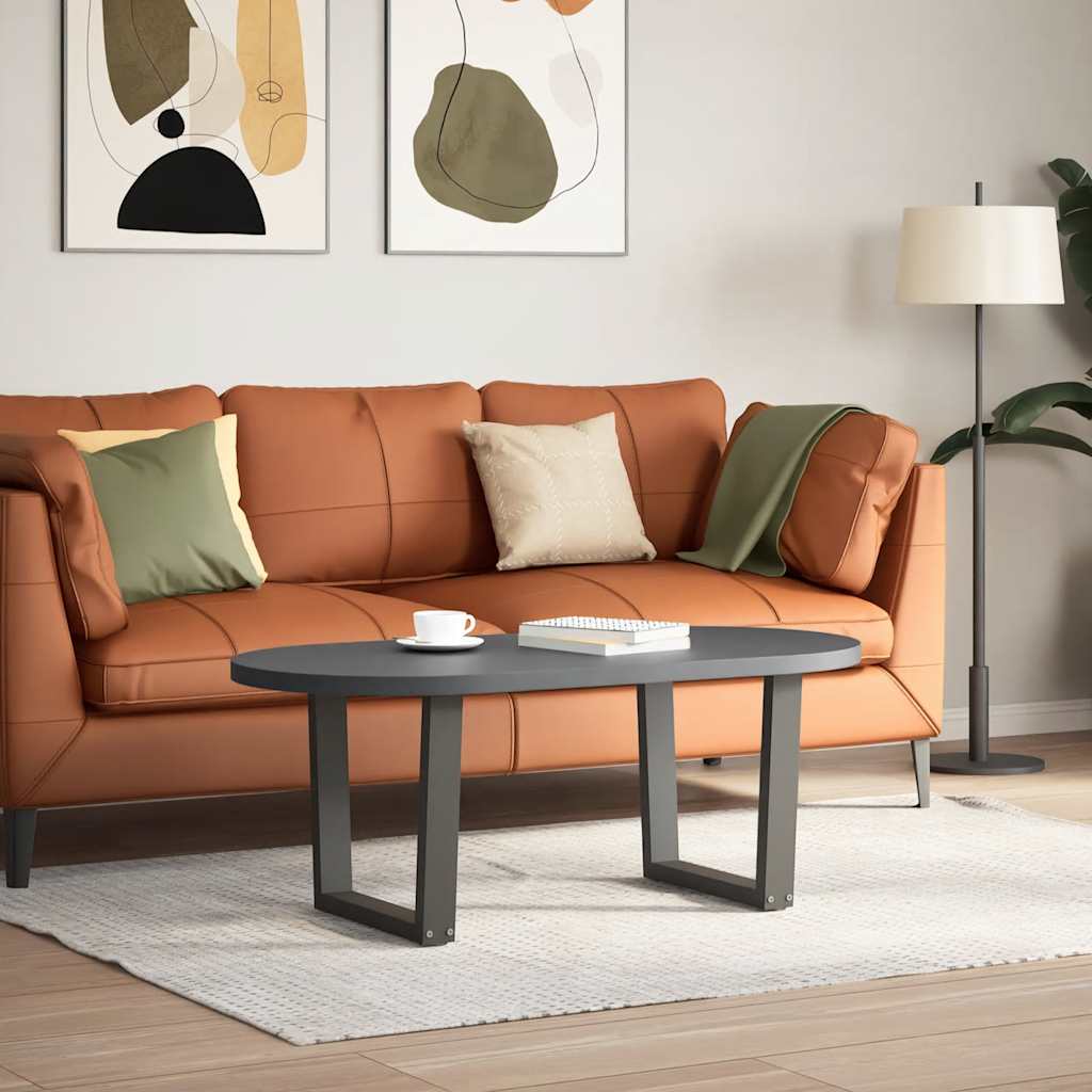 Pés para mesa de centro em forma de v, 2 peças, antracite, 50x (42-43,3) cm, aço