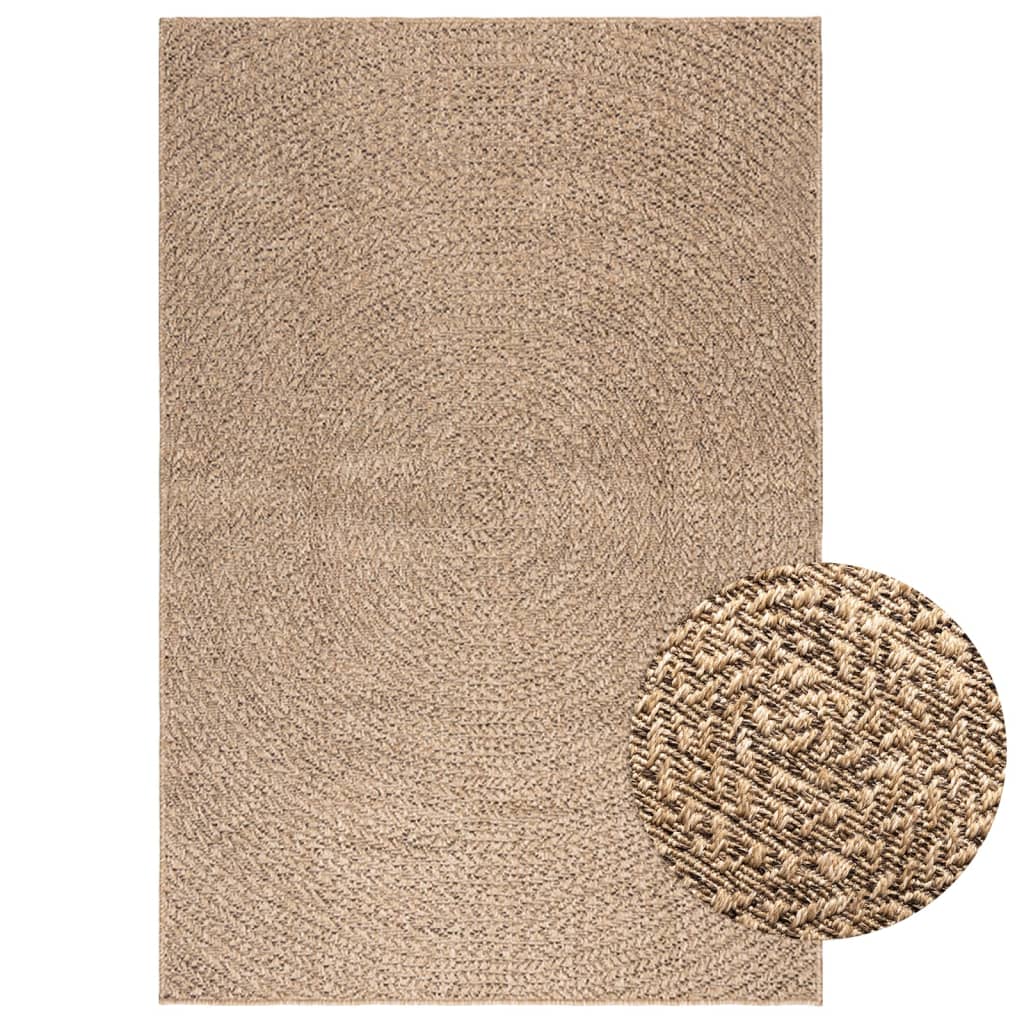Tapete zizur 120x170 cm aspeto de juta interior e exterior
