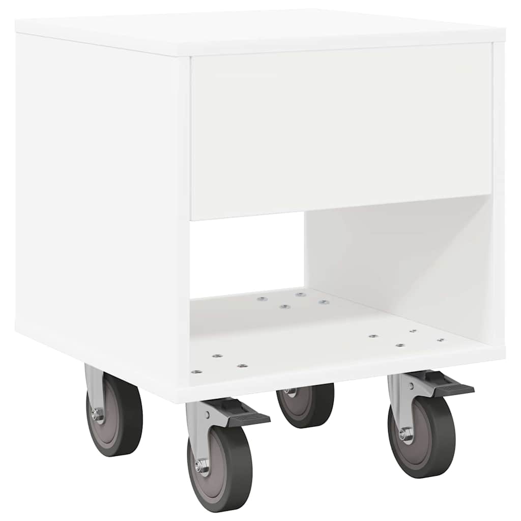 Mesa-de-cabeceira branco 40,5 x 40 x 48 cm derivados de madeira