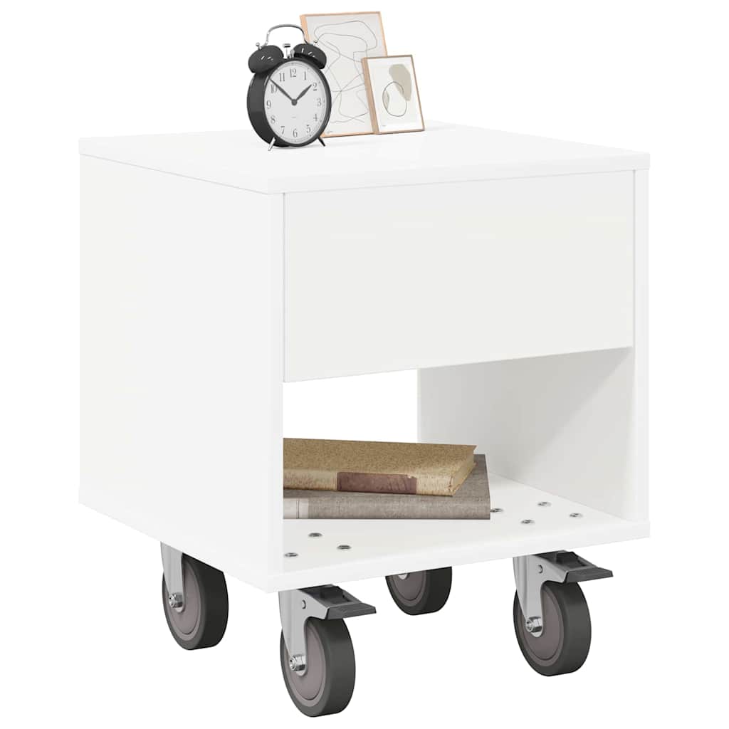 Mesa-de-cabeceira branco 40,5 x 40 x 48 cm derivados de madeira