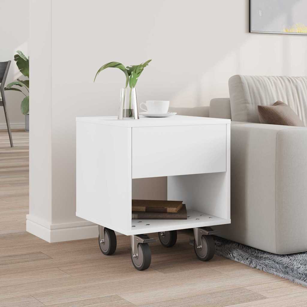 Mesa-de-cabeceira branco 40,5 x 40 x 48 cm derivados de madeira