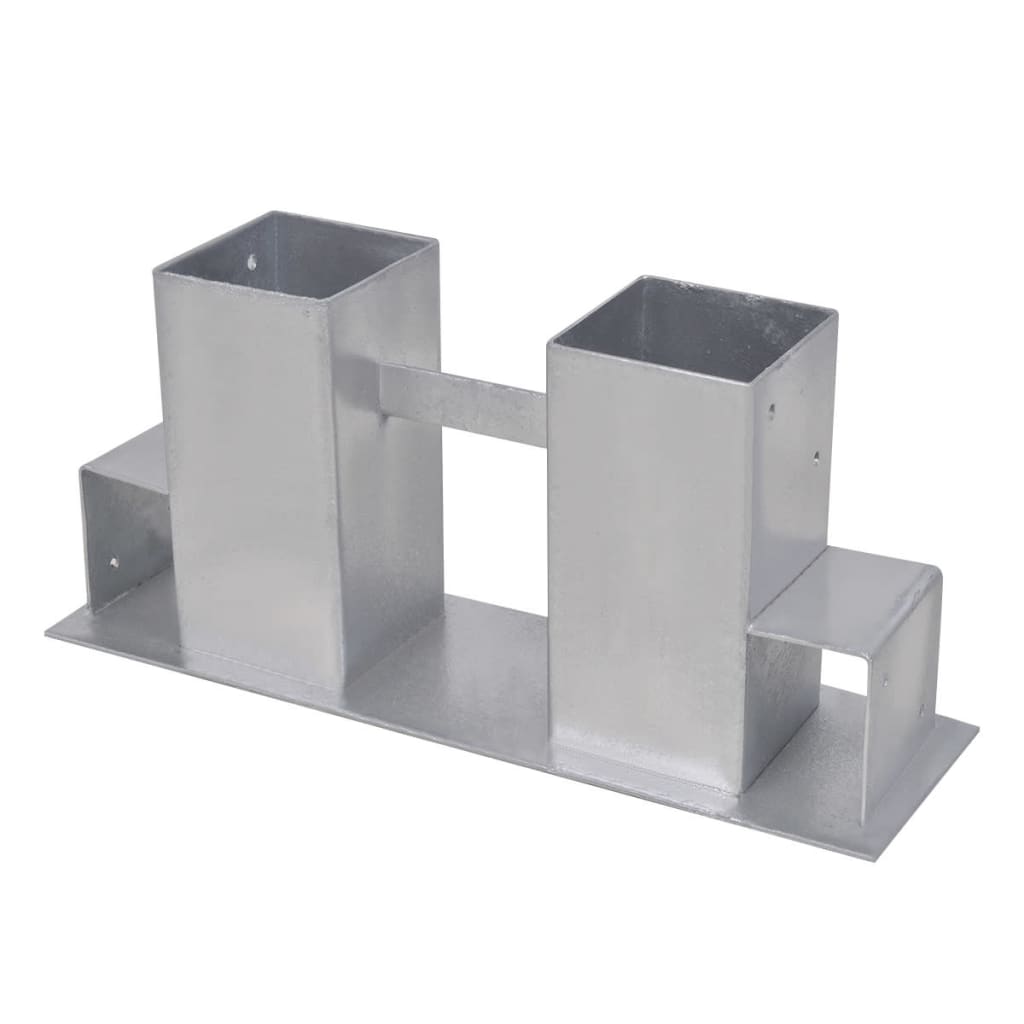 Auxiliares de empilhamento de lenha 4 pcs aço prateado