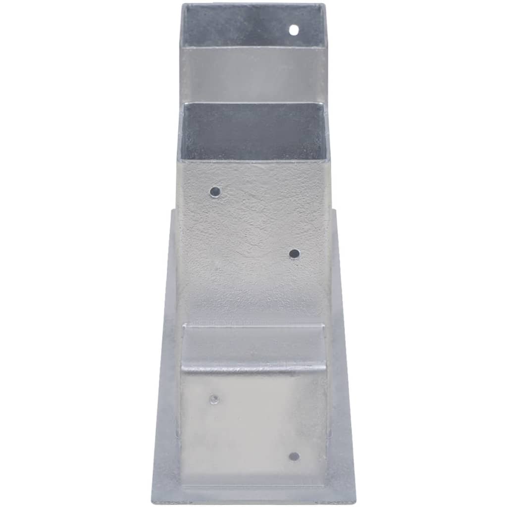 Auxiliares de empilhamento de lenha 4 pcs aço prateado