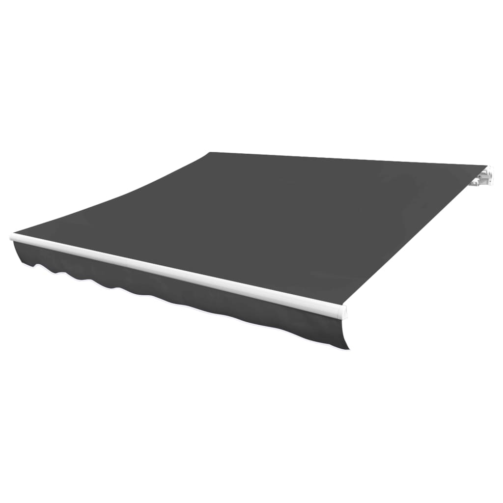 Tecido de substituição para toldo cinzento 600x300 cm poliéster