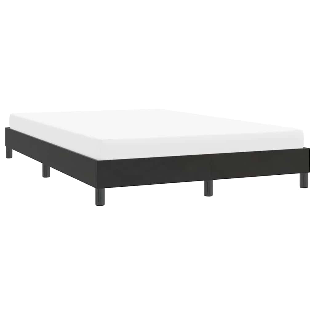 Estrutura de cama sem colchão 160x210 cm veludo preto