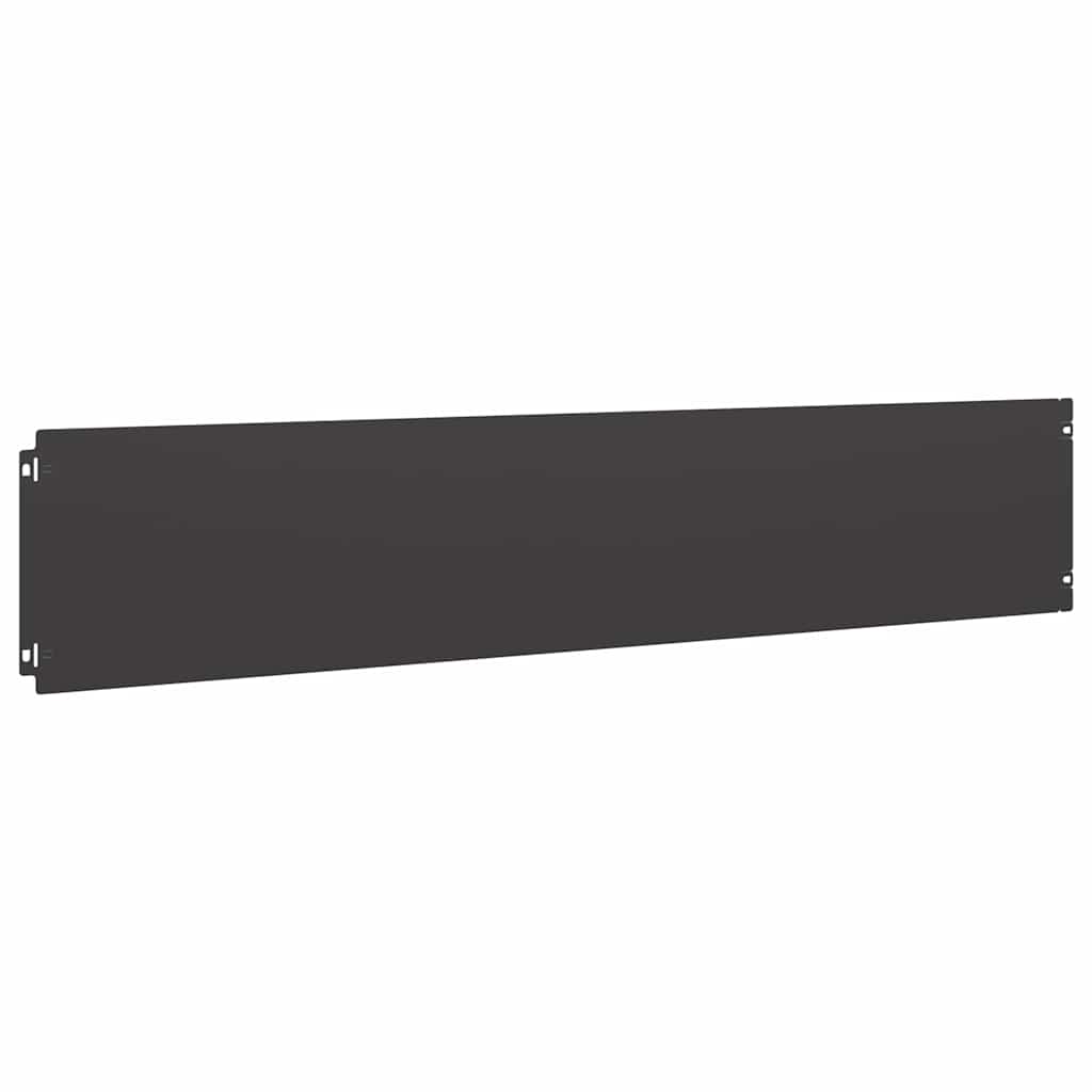 Orlas de relvado 30 pcs preto 20x103 cm aço laminado a frio
