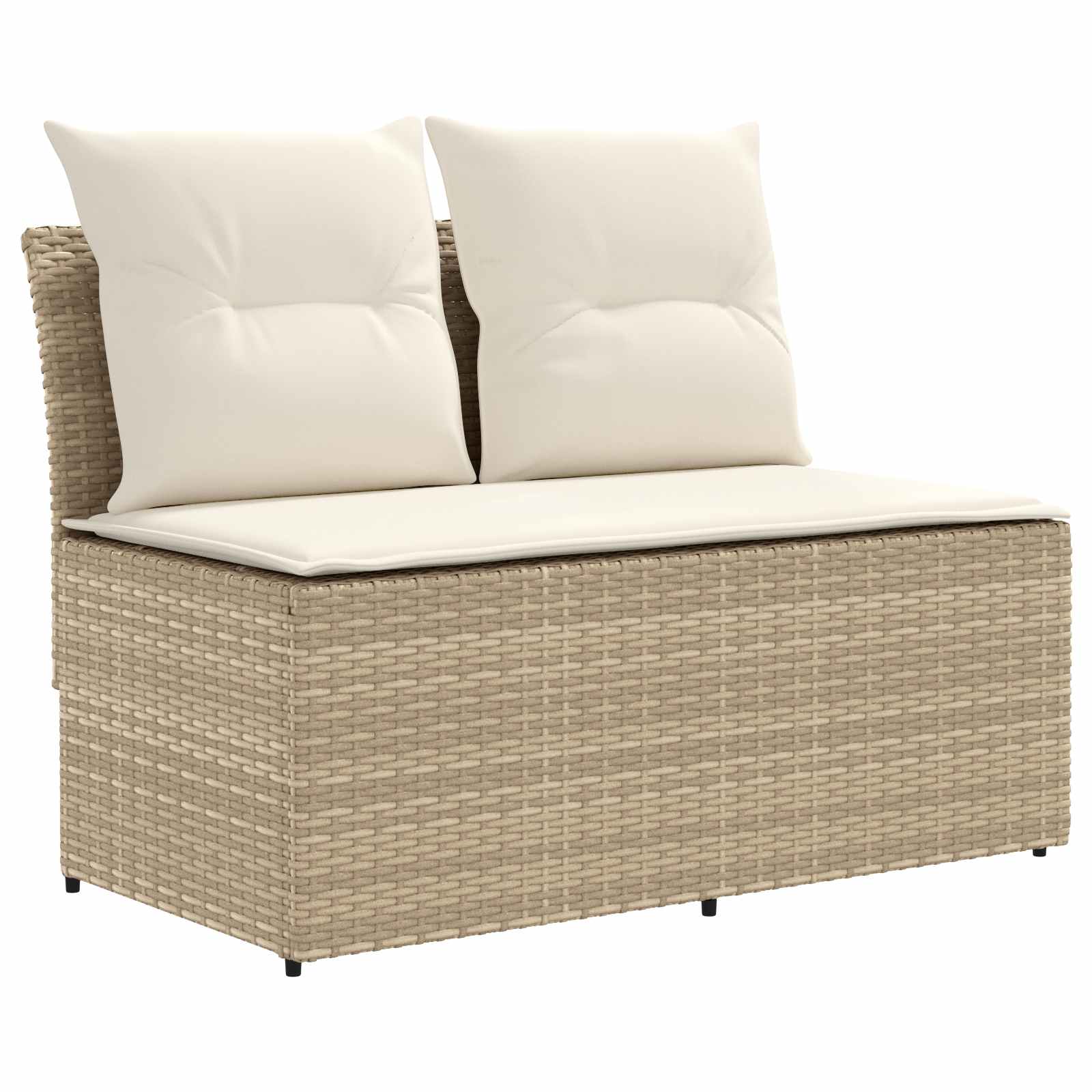 2 Peça sofá do meio para jardim com mesa elevatória vime PE