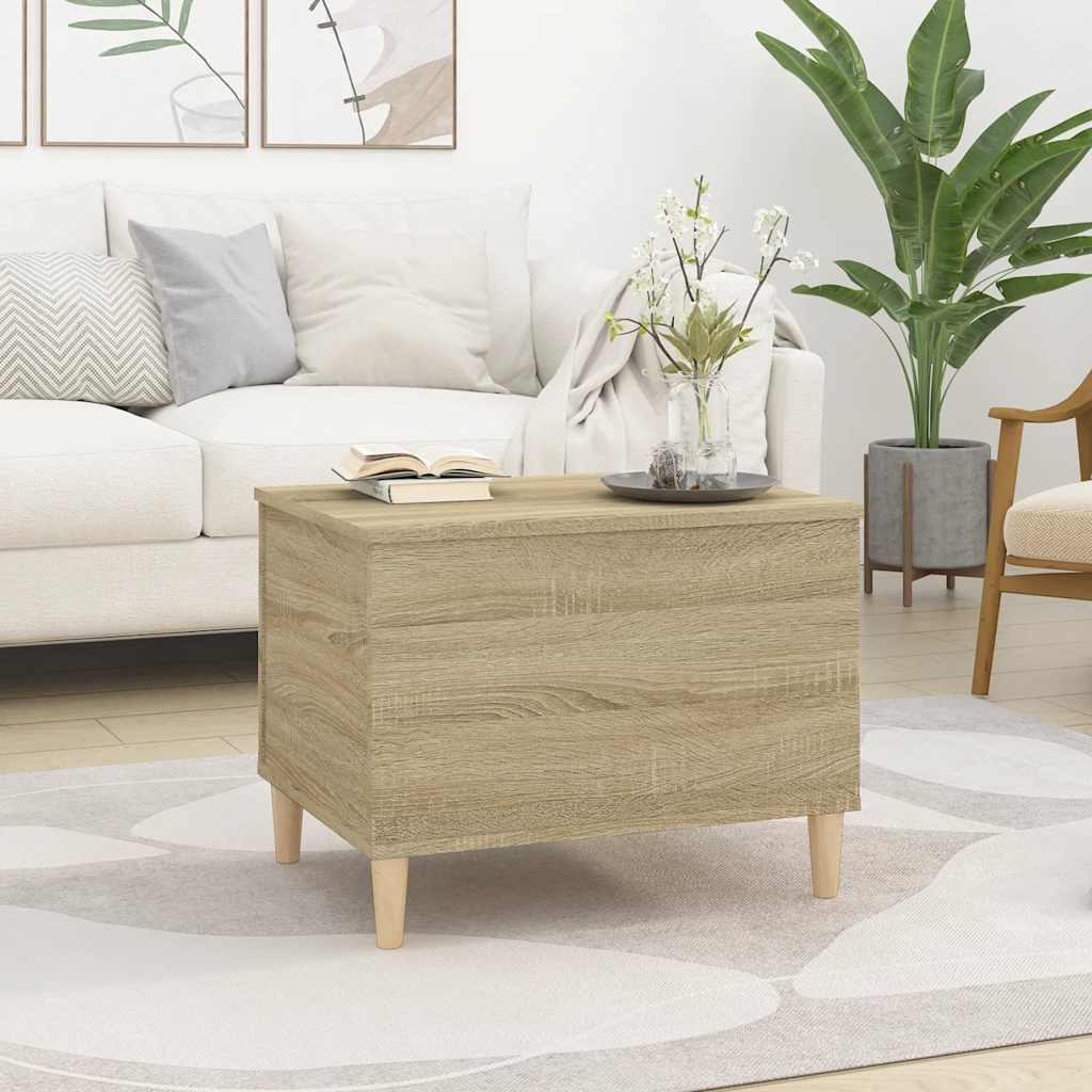 Mesa de centro 60x44,5x45 cm derivados madeira carvalho sonoma