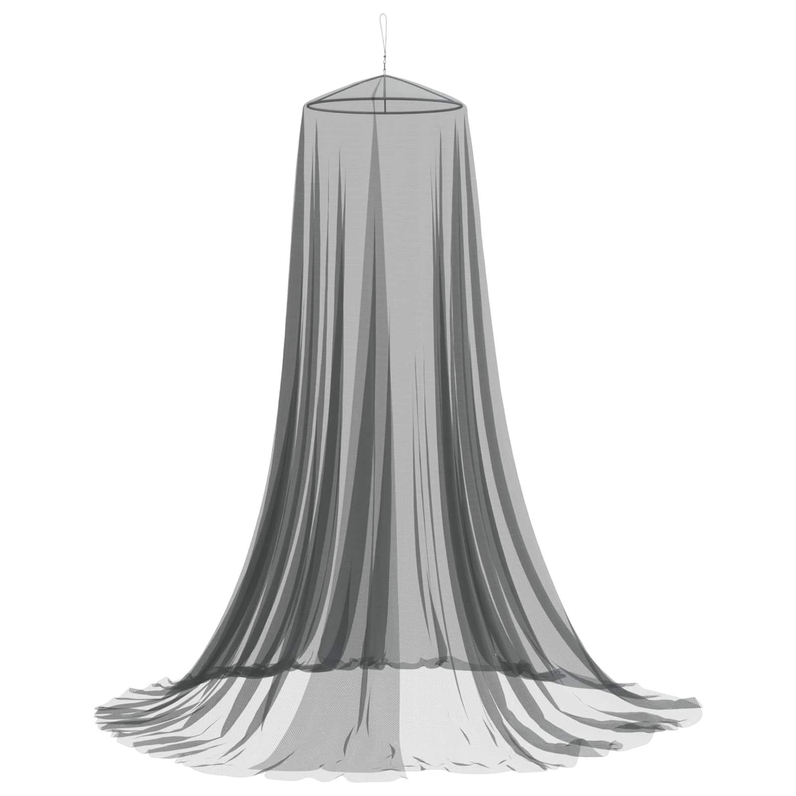 Rede mosquiteira para cama 3 unid. 156 mesh preto ⌀56 x 220 cm