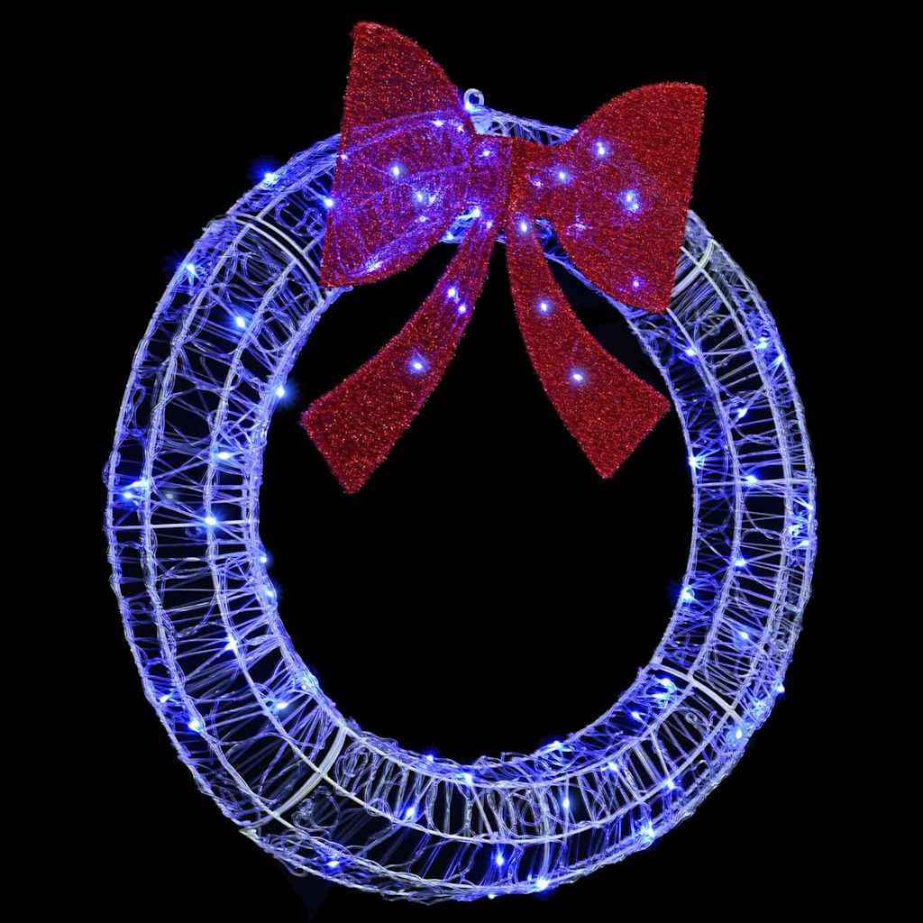 Guirlanda com 80 leds azul 92 x 92 x 9,5 cm acrílo