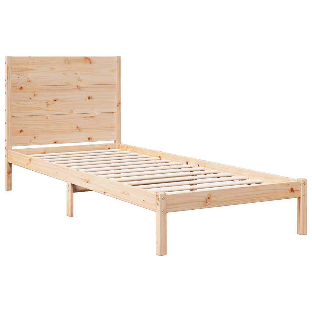 Cama extra longa sem colchão 90x210 cm madeira maciça