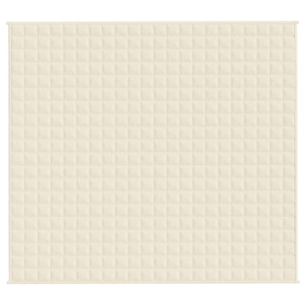 Manta pesada 13 kg 200x220 cm tecido creme-claro