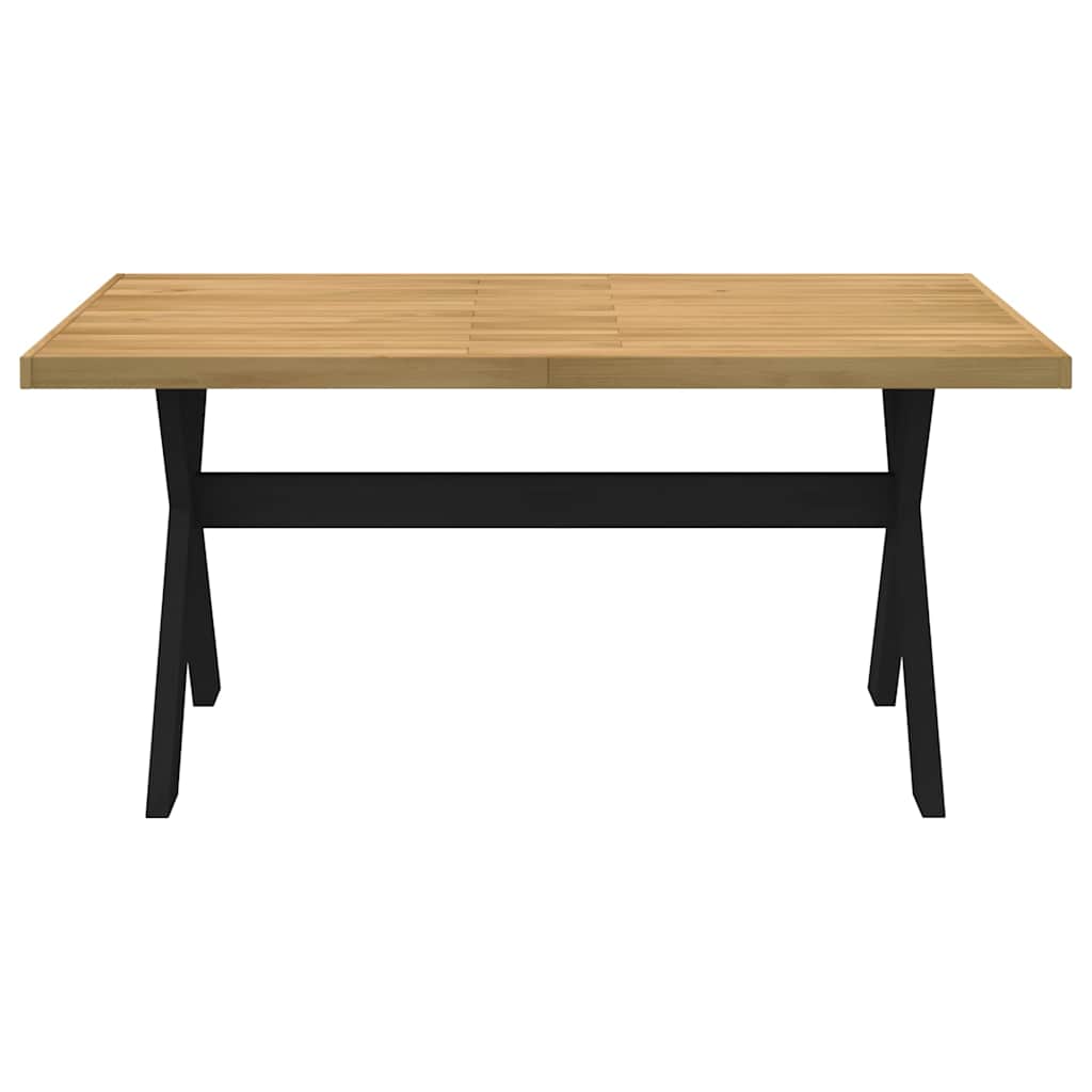 Mesa de jantar noain pernas em forma x 160x90x75cm pinho maciço