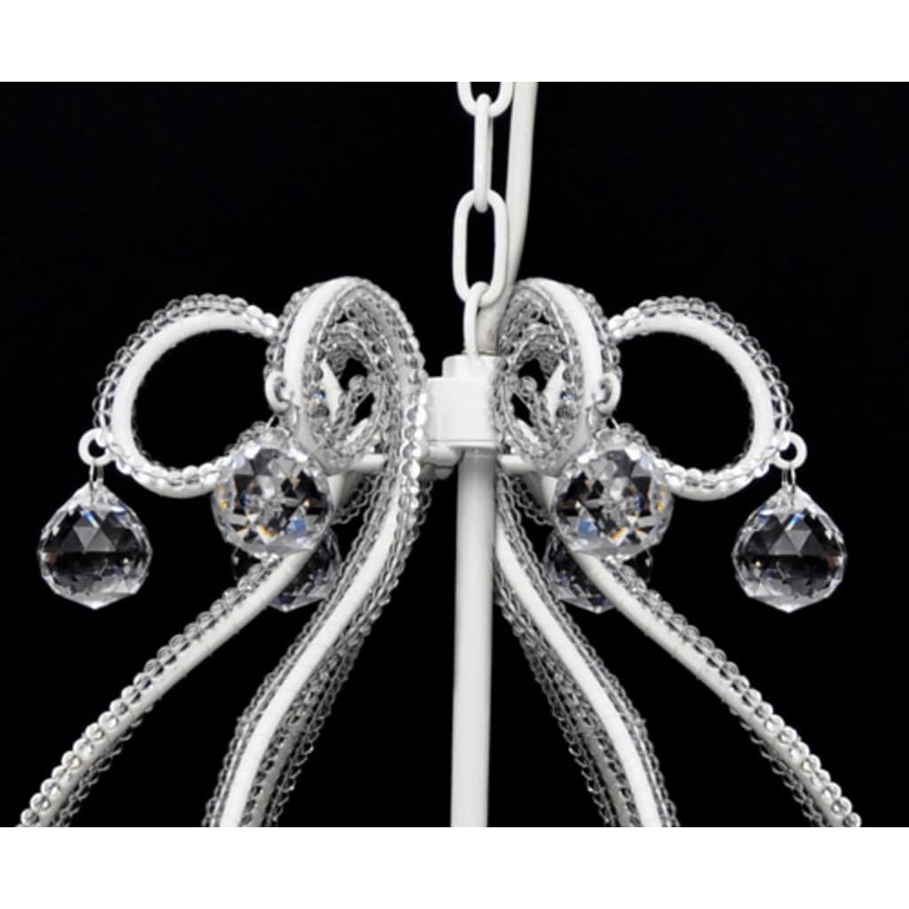Lustre com 2300 cristais branco