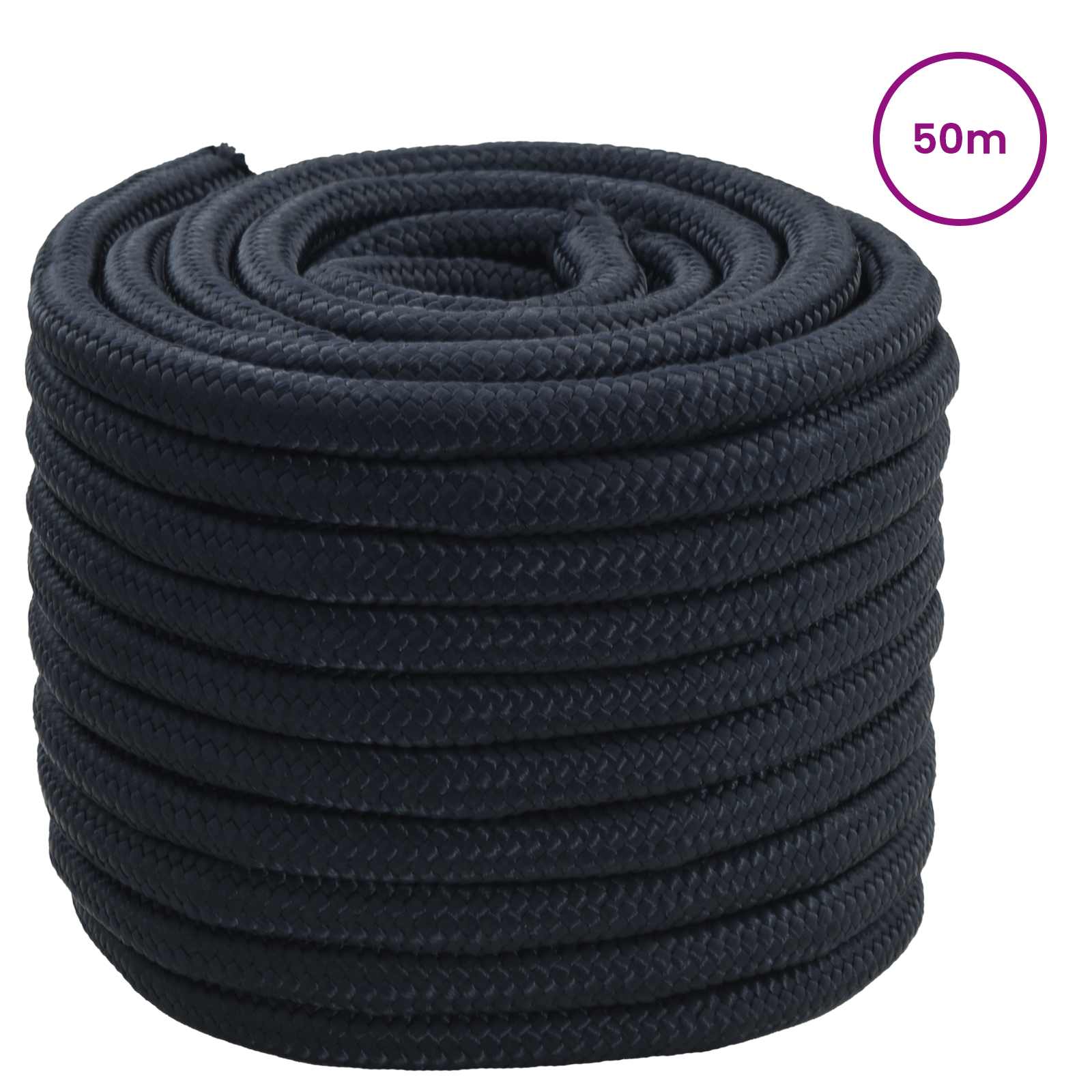 Corda de barco 1.8 mm 50 m azul royal poliéster
