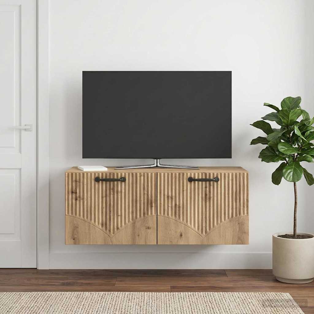 Gabinete de TV de parede 78,5 x 31 x 30 cm carvalho arttisan