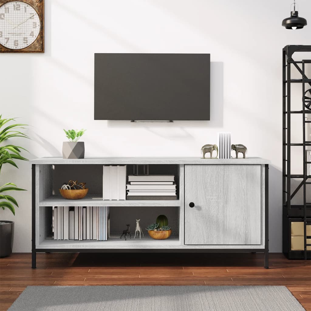 Móvel de TV 100x40x45 cm derivados de madeira cinzento sonoma