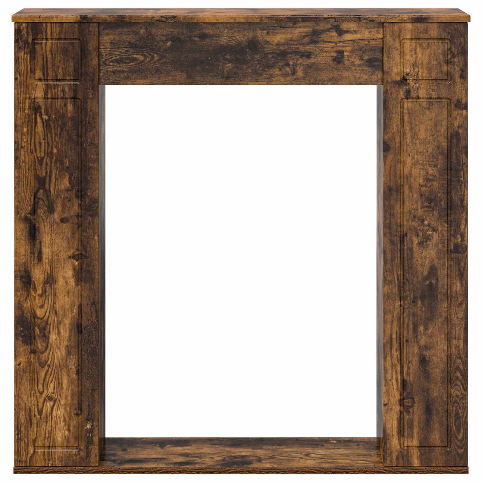 Moldura de lareira carvalho fumado 100 x 20 x 100 cm