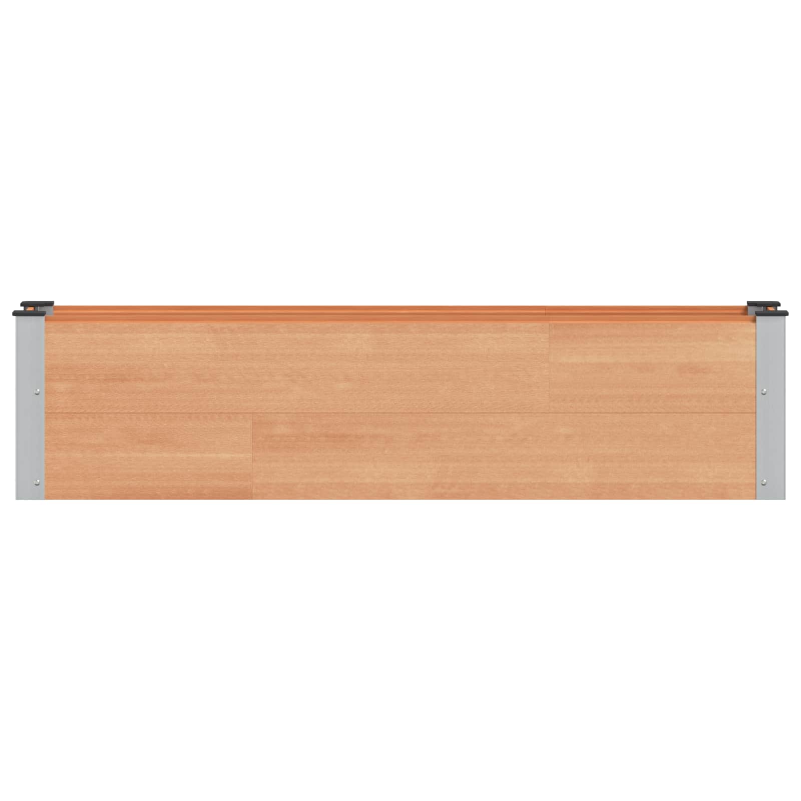 Canteiro de jardim elevado castanho 150 x 30 x 36 cm