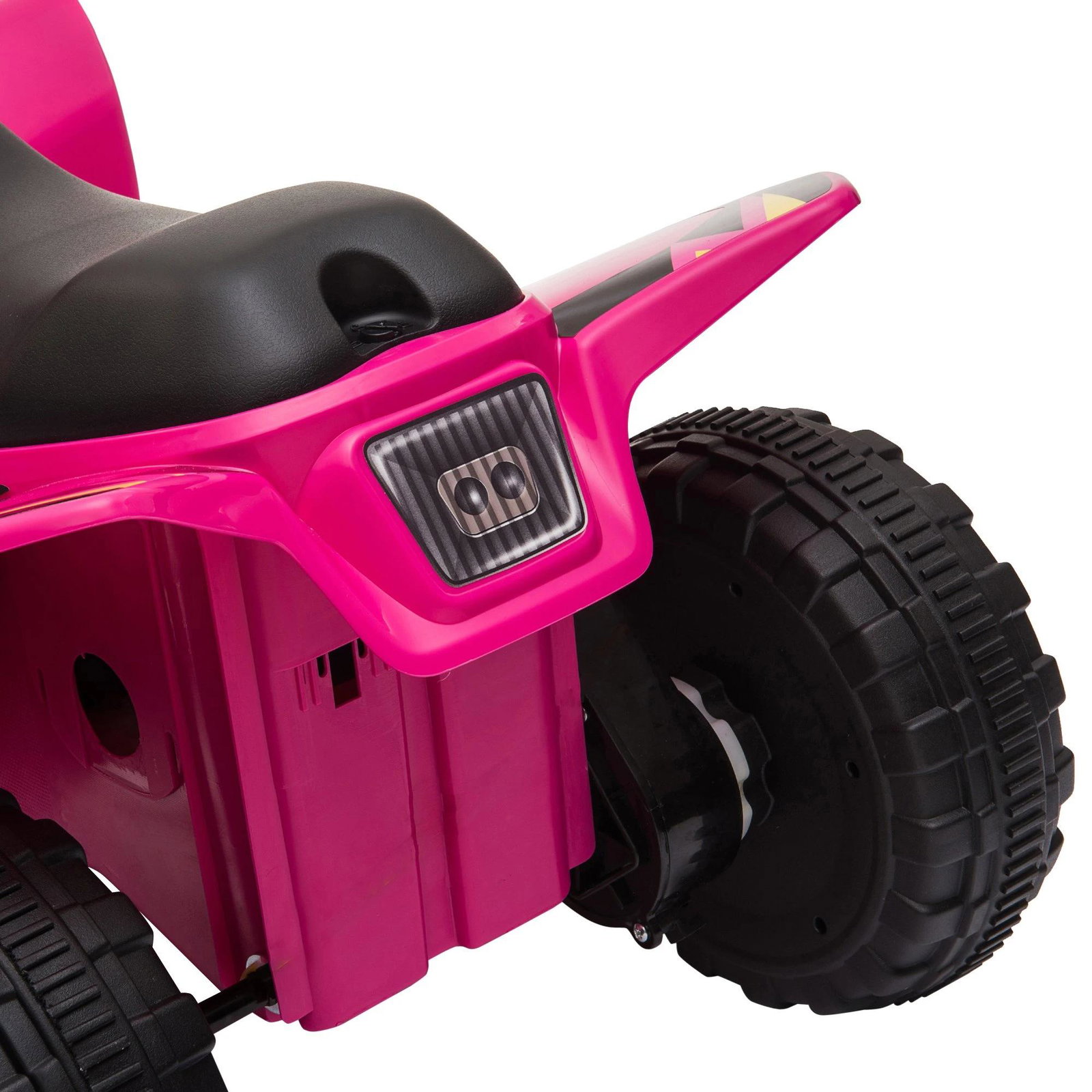 Quadriciclo Elétrico para Crianças de 18-36 Meses Quadriciclo a Bateria 6V com Avance e Retrocesso 72x40x45,5cm Rosa