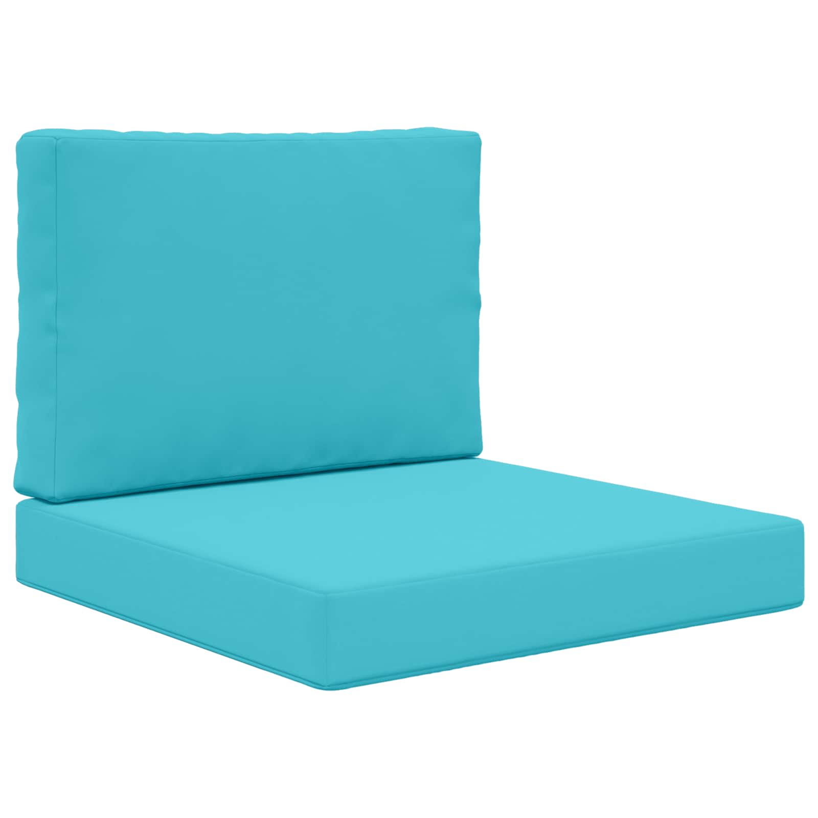 Almofada para sofá externo poliéster turquesa 60 x 60 x 8 cm