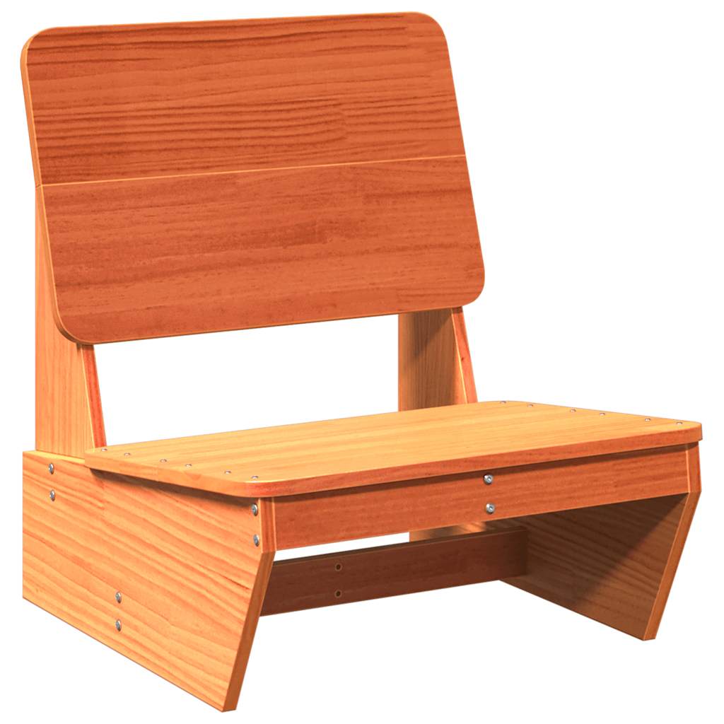 Cadeiras de jardim 2 pcs 60x64x70,5cm pinho maciço castanho-mel