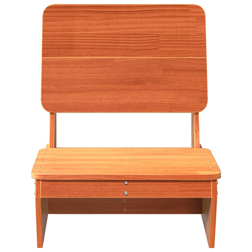 Cadeiras de jardim 2 pcs 60x64x70,5cm pinho maciço castanho-mel