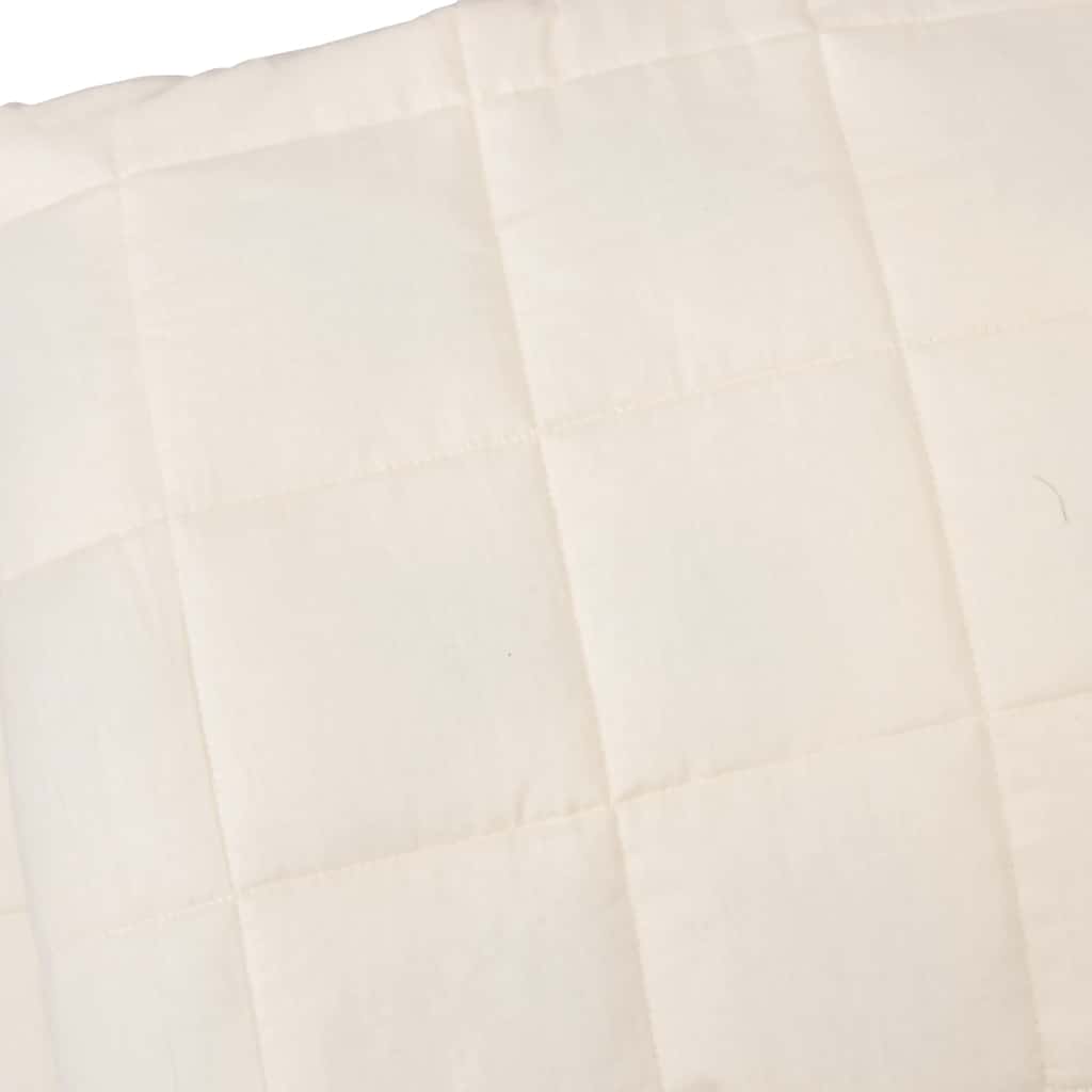 Manta pesada 15 kg 235x290 cm tecido creme-claro