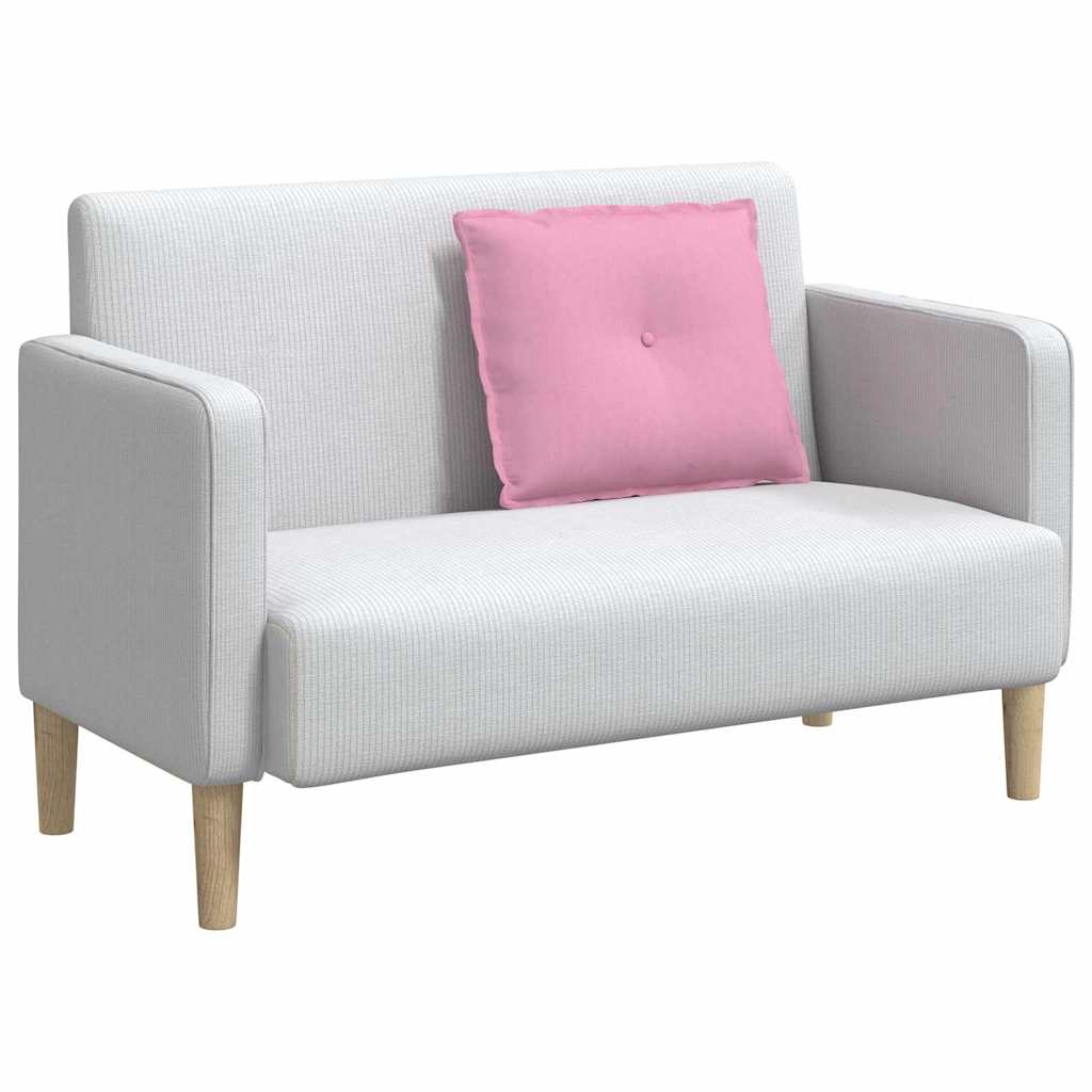 Travesseiro para costas rosa 60 x 19 x 50 cm tecido