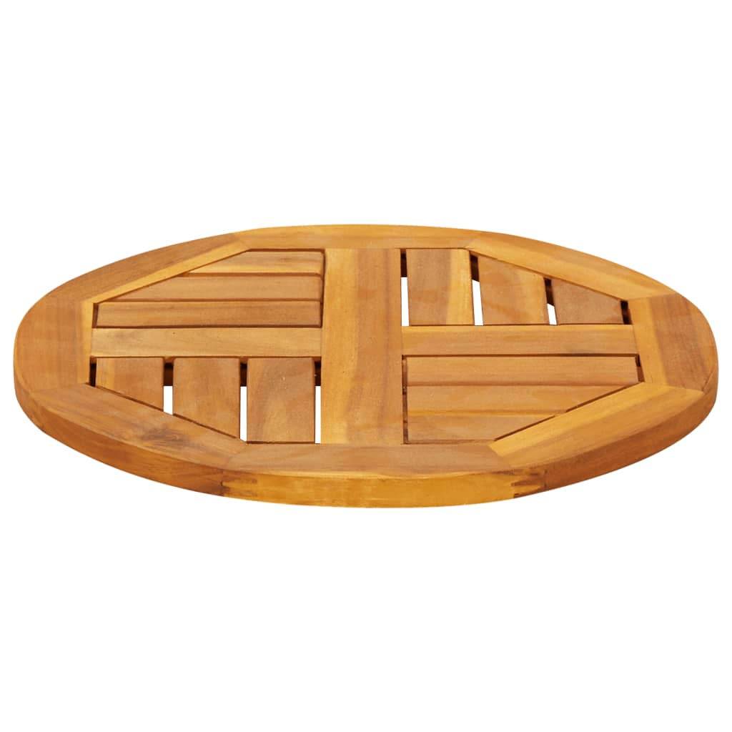 Tampo de mesa redondo ø40x2 cm madeira de acácia maciça