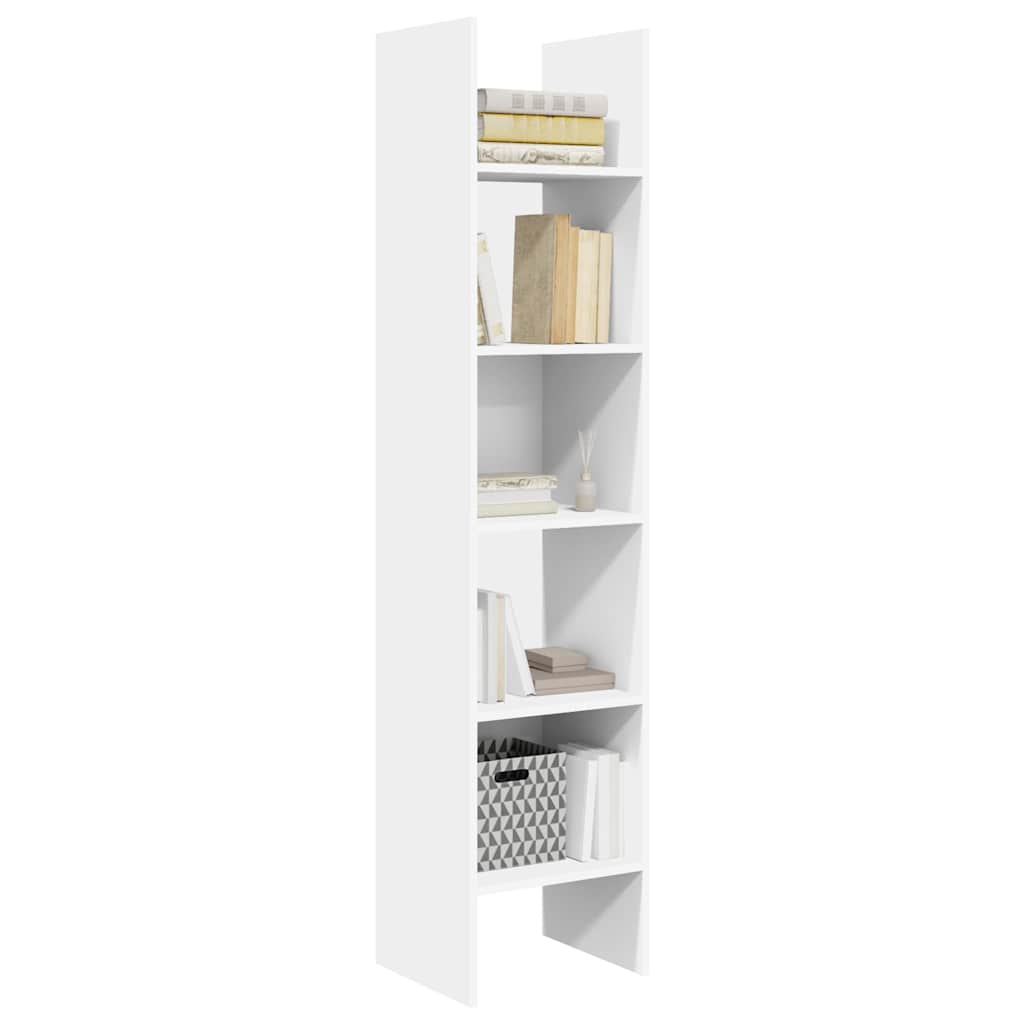 Estante de livros 40x35x180 cm derivados de madeira branco