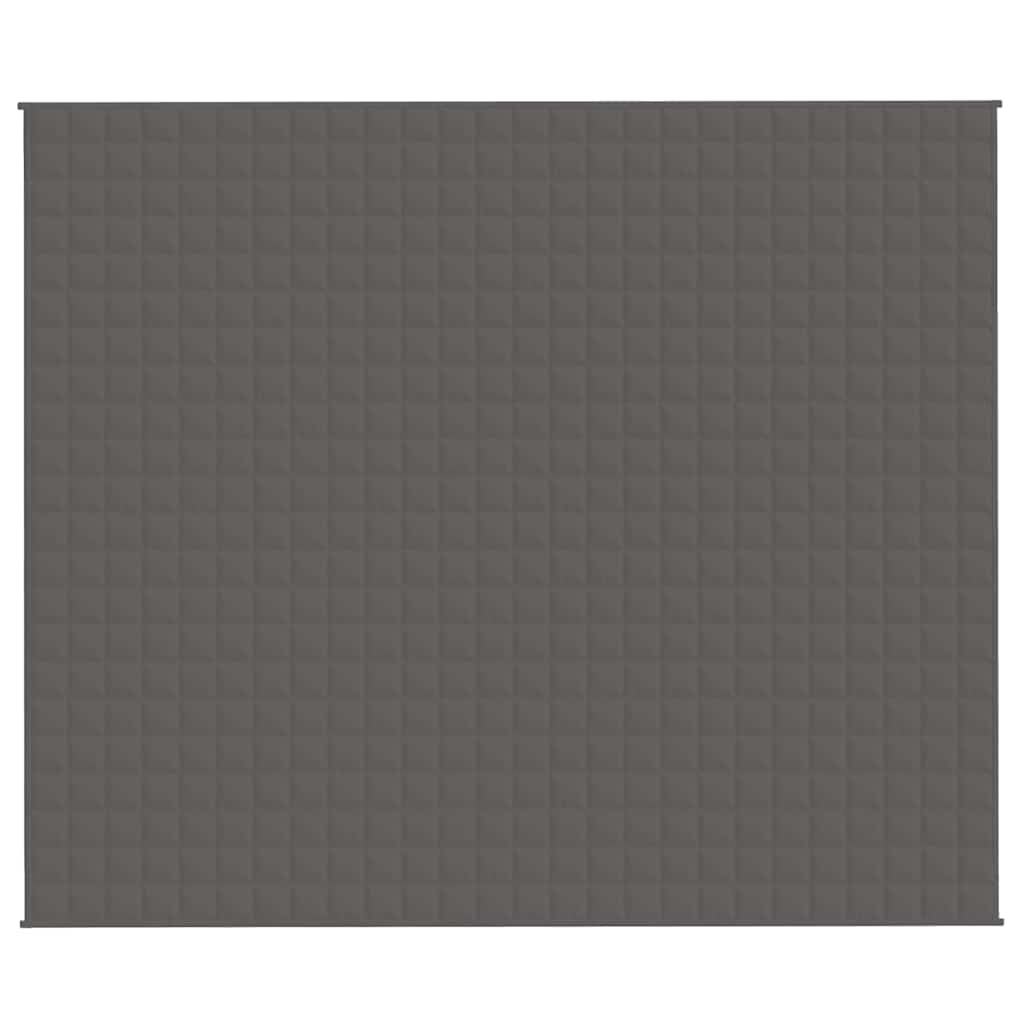 Manta pesada 11 kg 220x260 cm tecido cinzento