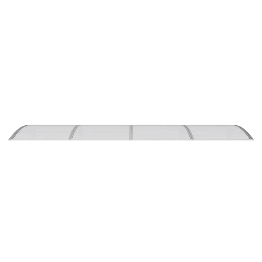 Cobertura de porta cinza 350x100 cm policarbonato