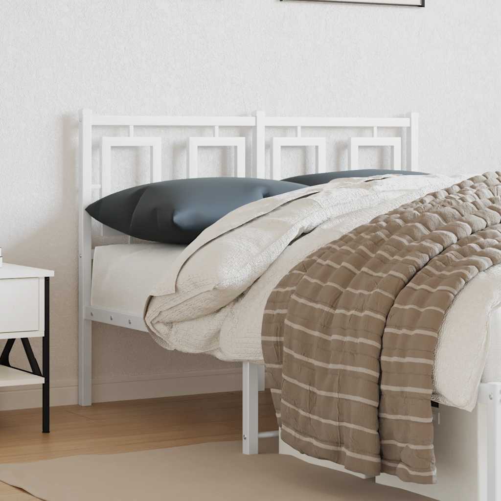 Cabeceira de substituição 120 cm metal branco