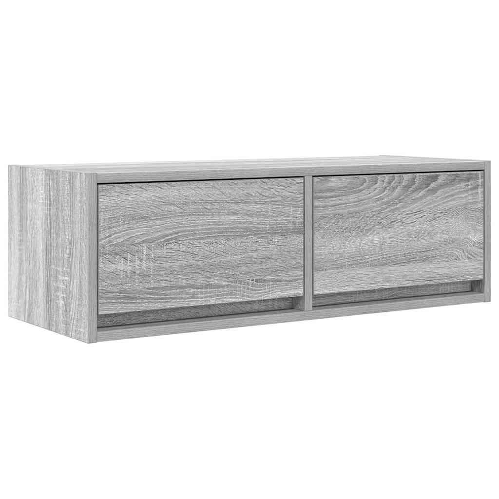 Móvel de TV 80x31x25,5 cm derivados de madeira sonoma cinzento