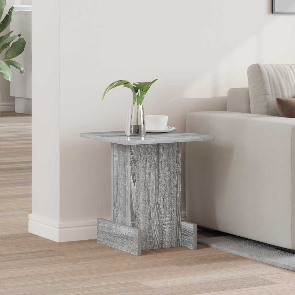 Mesa de apoio cinza sonoma 35,5 x 35 x 40 cm