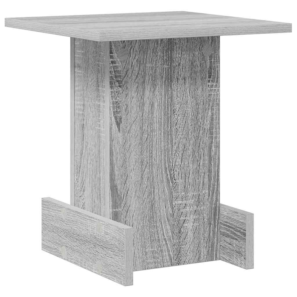 Mesa de apoio cinza sonoma 35,5 x 35 x 40 cm