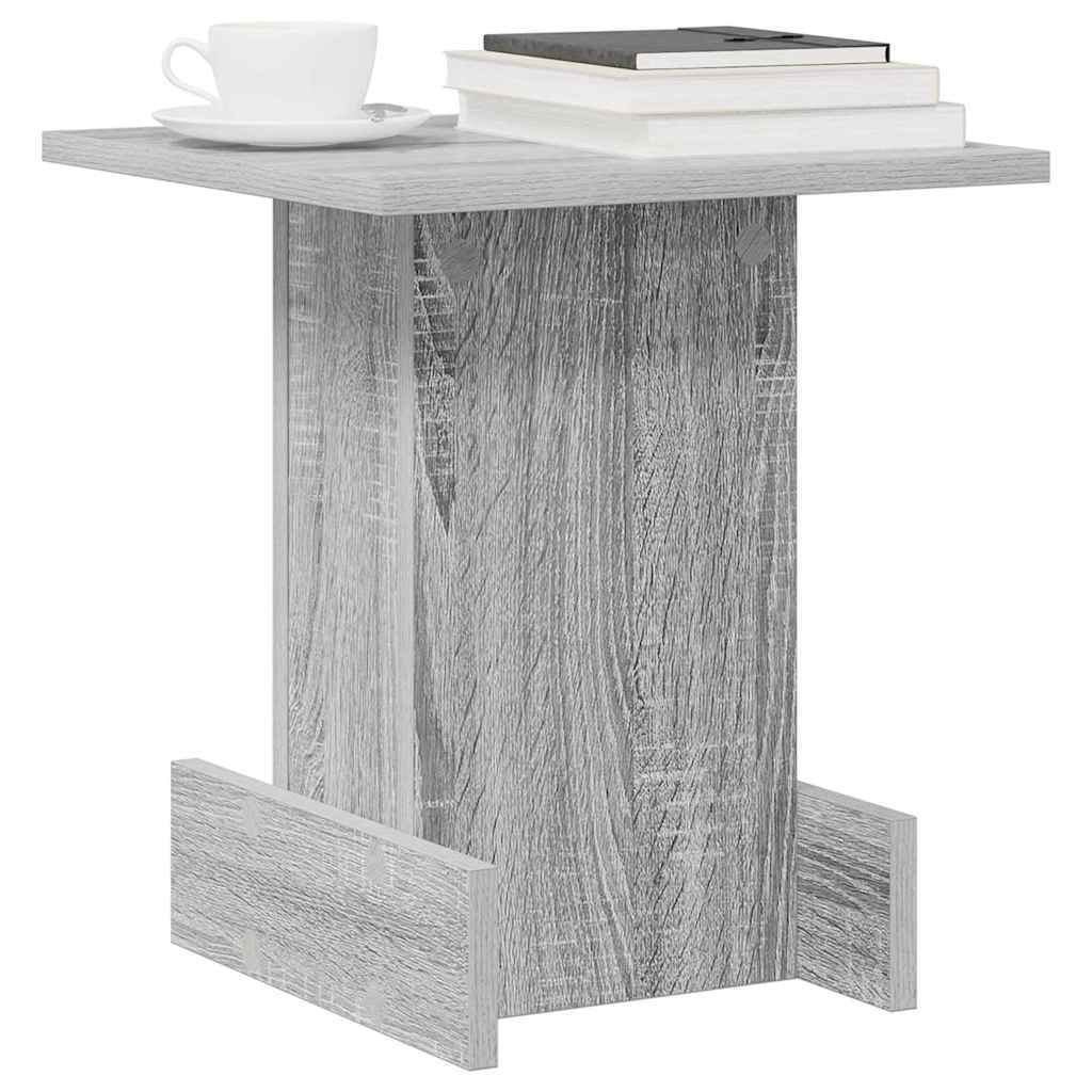 Mesa de apoio cinza sonoma 35,5 x 35 x 40 cm