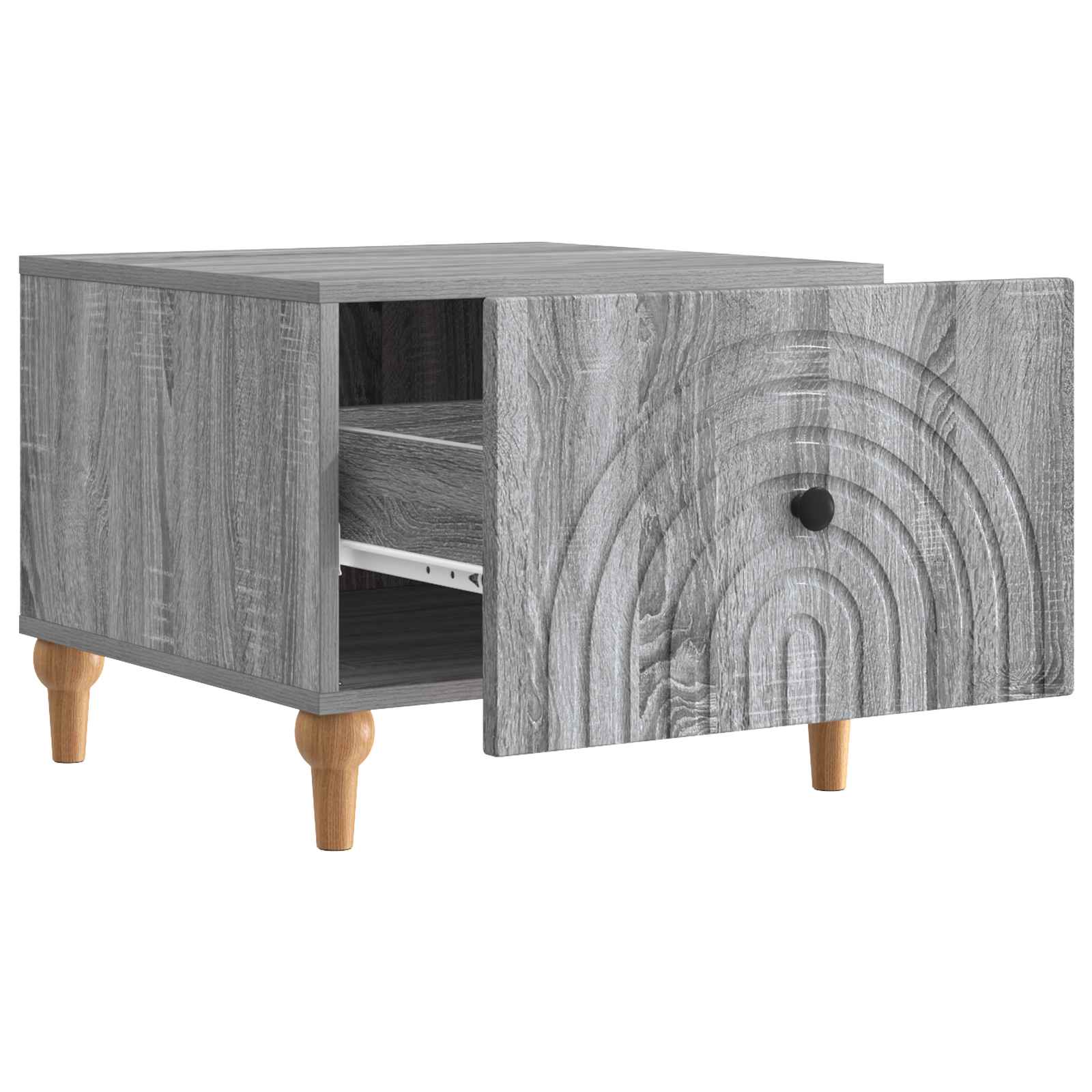 Mesa de centro com gaveta sonoma cinzento 49 x 50 x 40 cm