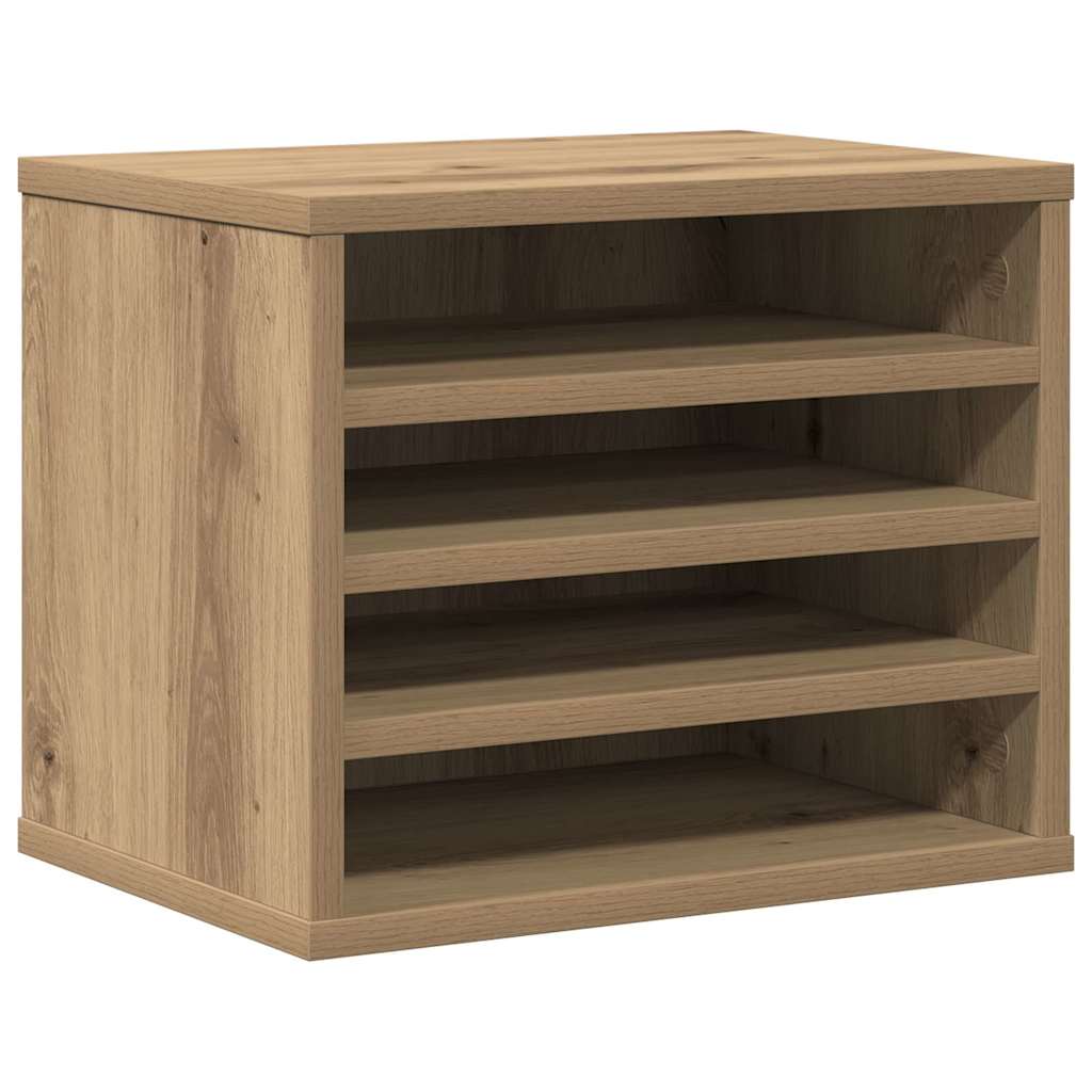 Organizador de mesa carvalho artesanal 36 x 26 x 29,5 cm