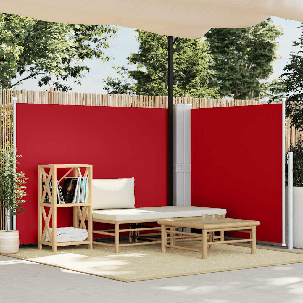 Toldo lateral retrátil 140x600 cm vermelho