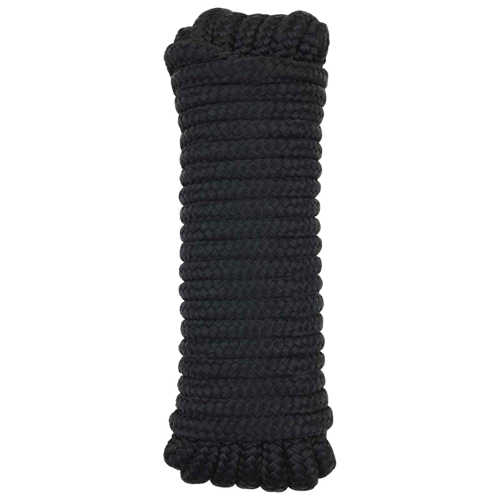Corda de barco 12 mm 9 m preto poliéster
