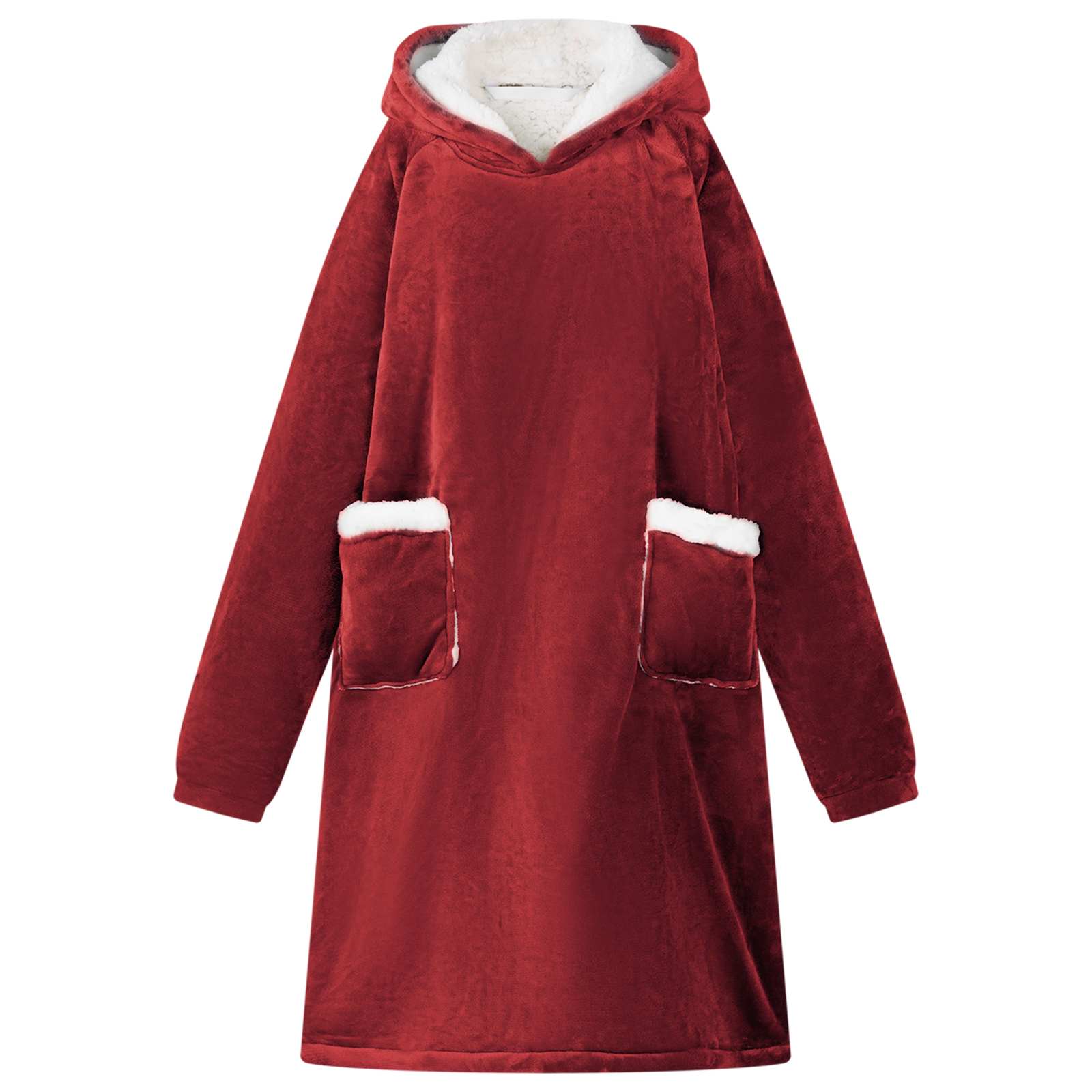 Sweatshirt manta vermelho bordeaux l fleece e flanela