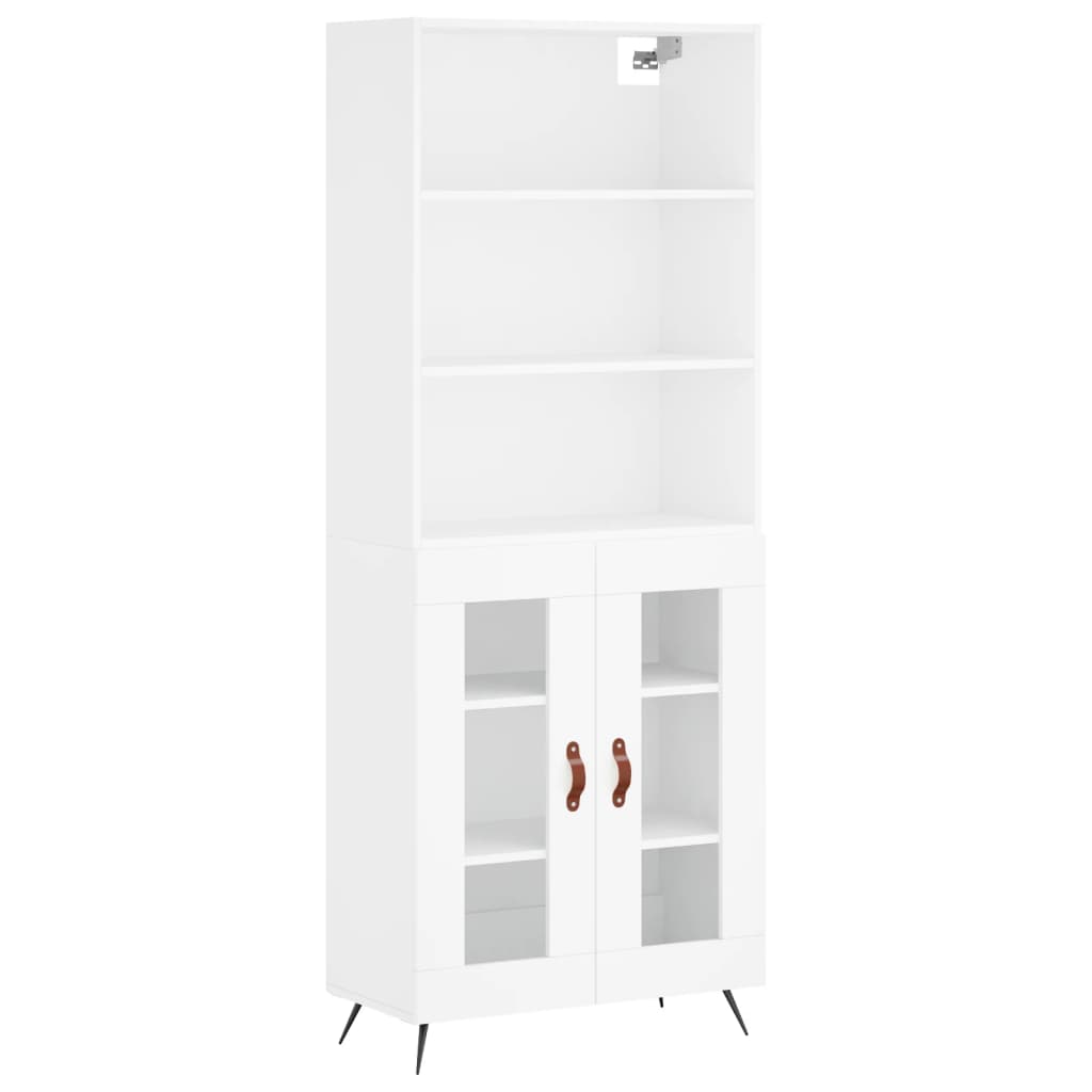 Armário alto 69,5x34x180 cm derivados de madeira branco