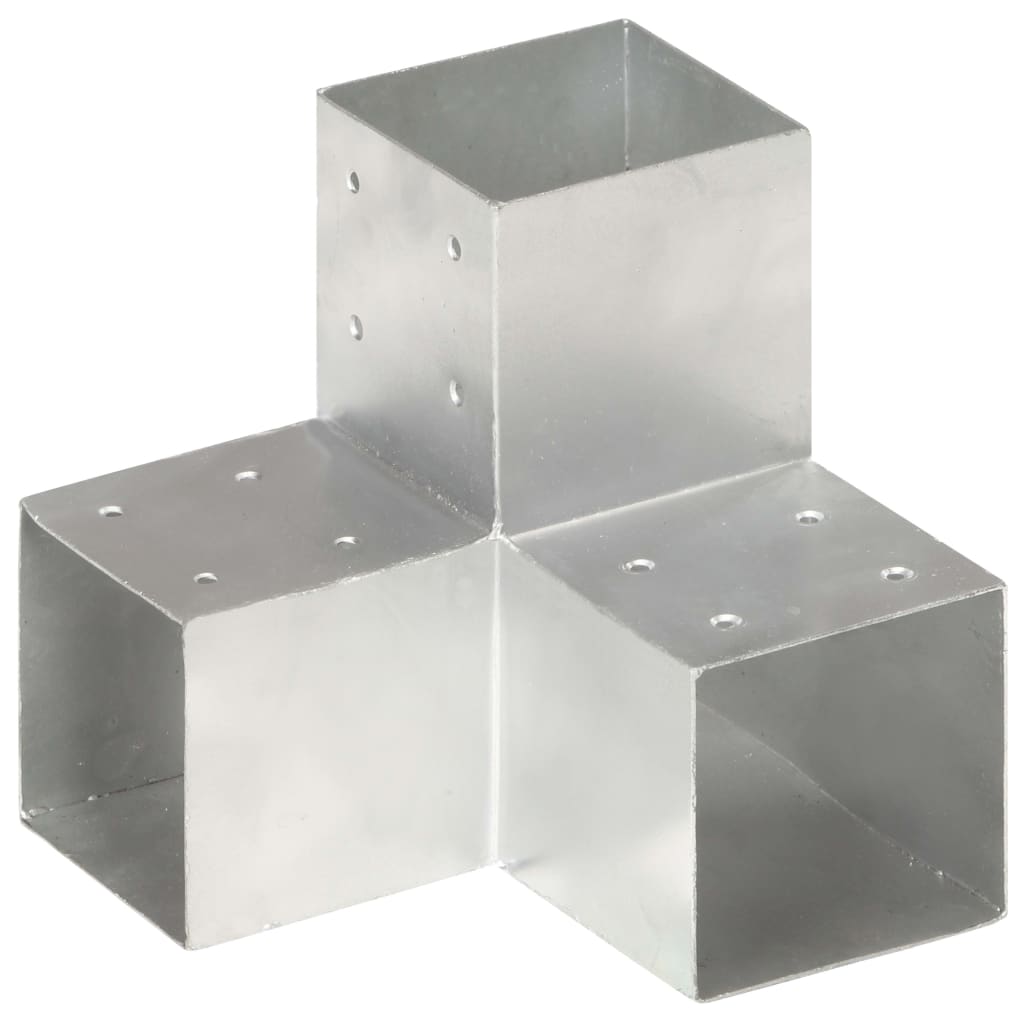 Base para poste em forma de y 101x101 mm metal galvanizado