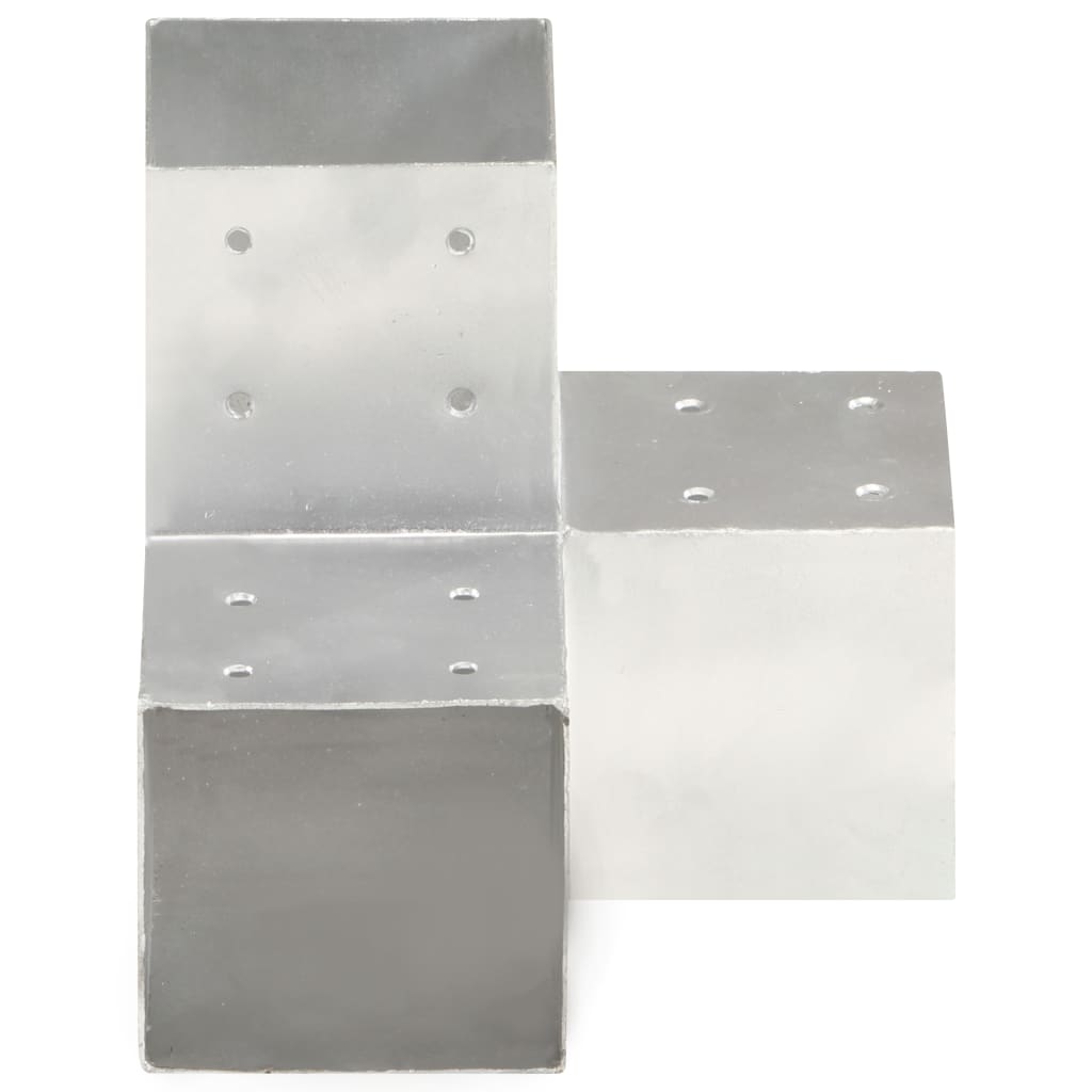 Base para poste em forma de y 101x101 mm metal galvanizado