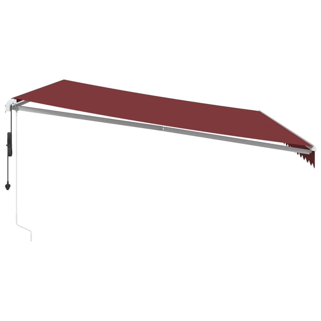 Toldo retrátil automático 500x350 cm bordô