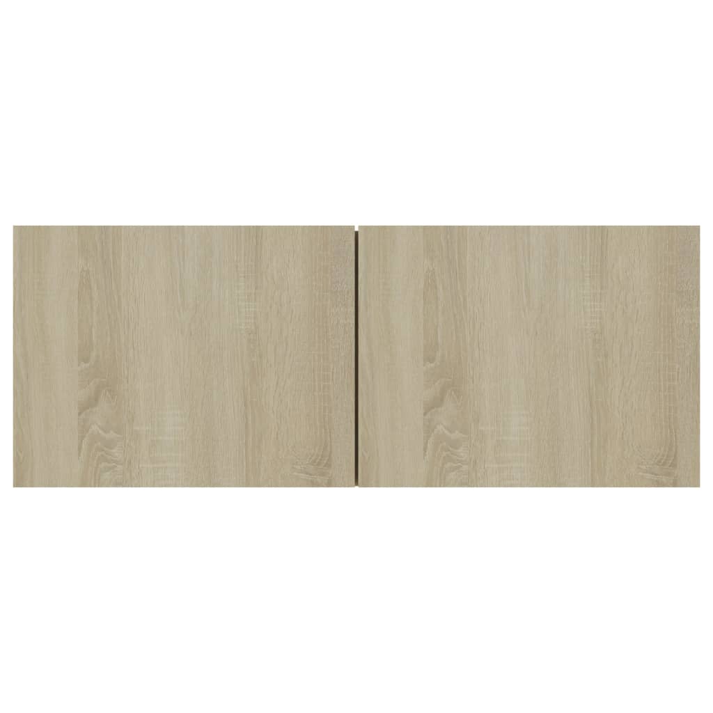 8Pcs conjunto móveis de TV derivados de madeira carvalho sonoma